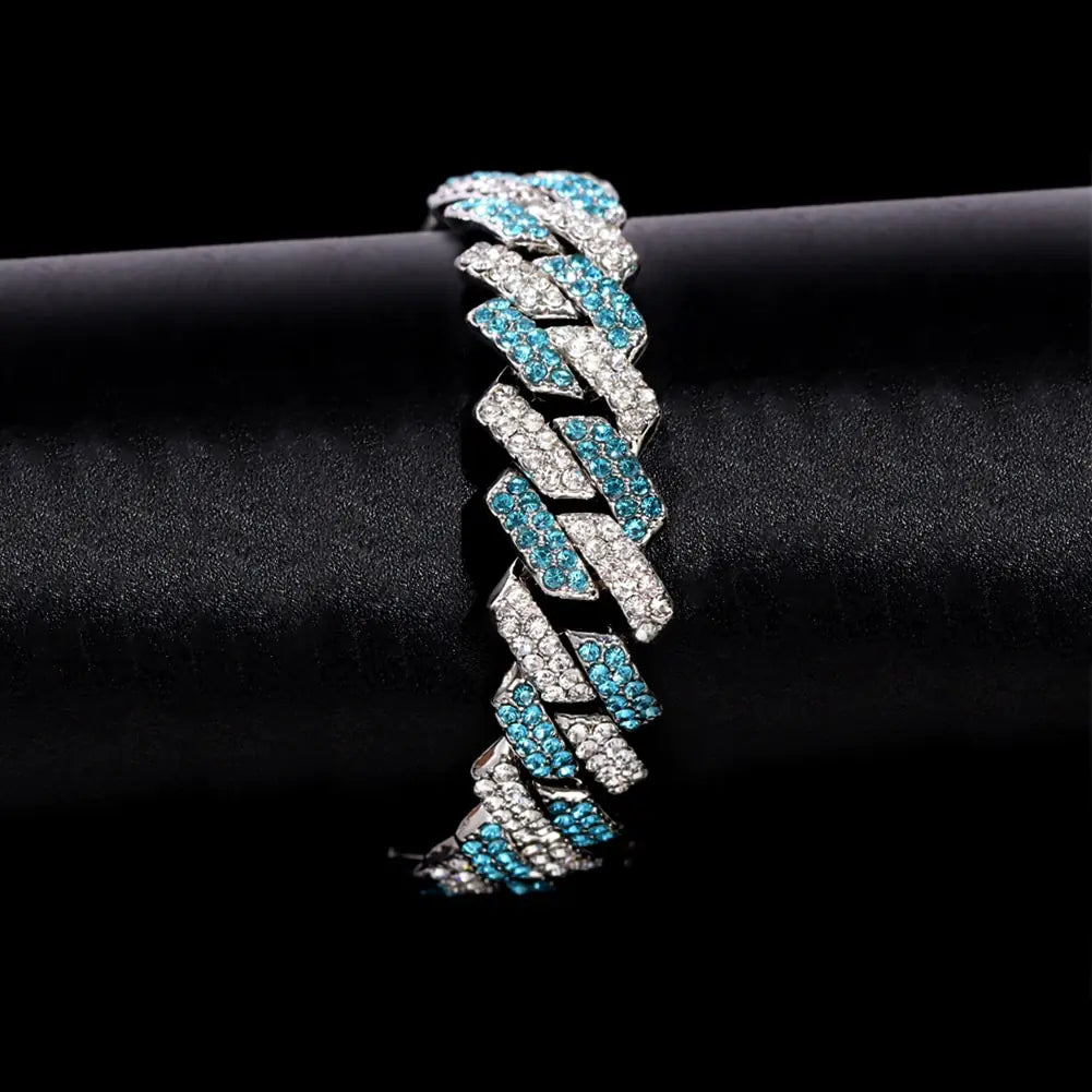 Bling Rhombus Cuban Link Bracelet