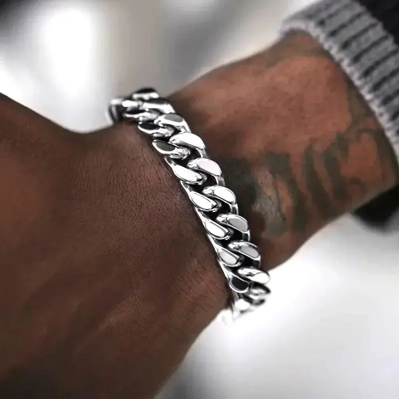 Men's Stainless Steel Cuban Link Bracelet