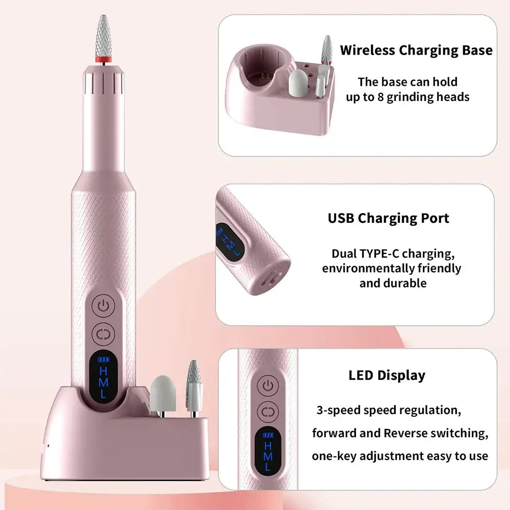 Magic Mani Cordless Rechargeable Electric Nail Drill