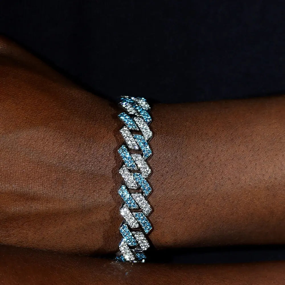 Bling Rhombus Cuban Link Bracelet