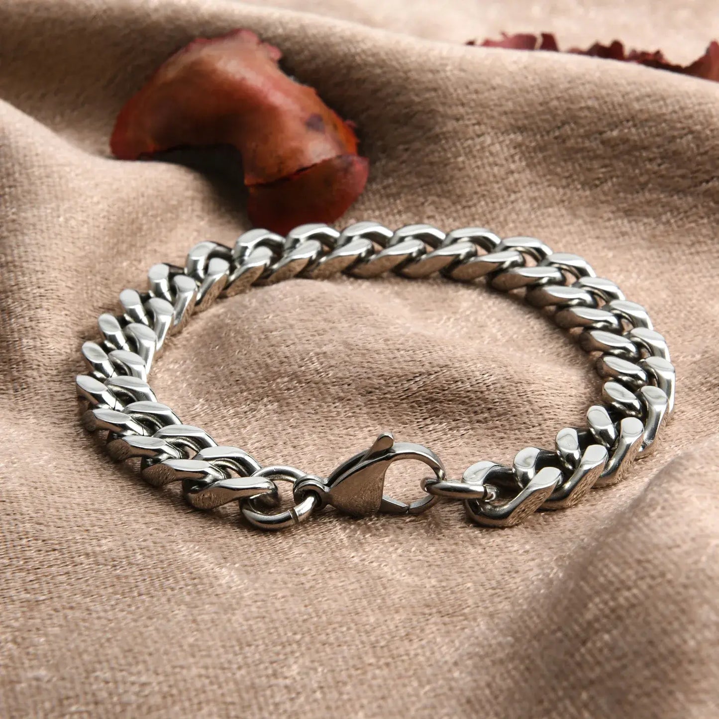 Men's Stainless Steel Cuban Link Bracelet