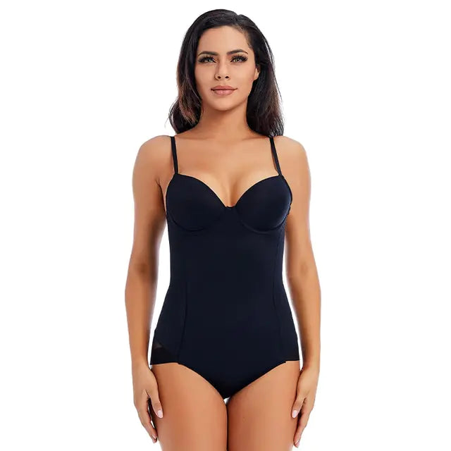 Low-Back Bodysuit With Cup Compression