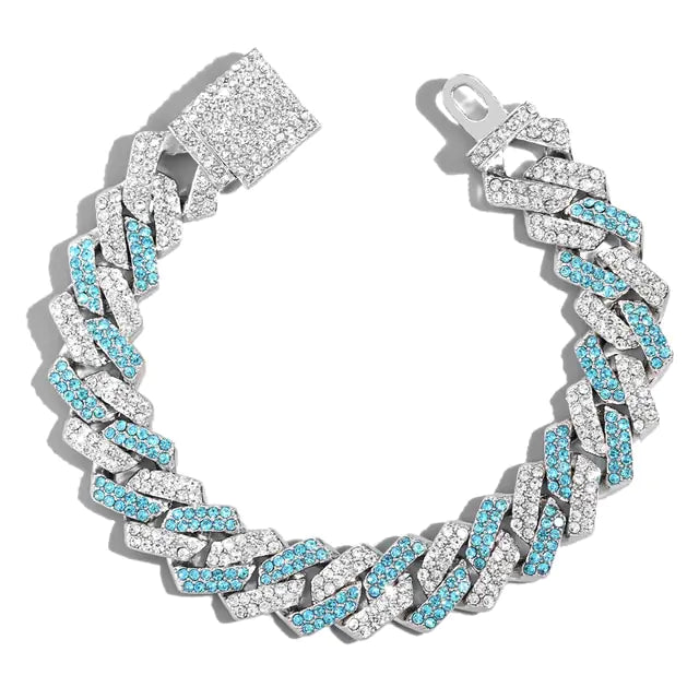 Bling Rhombus Cuban Link Bracelet