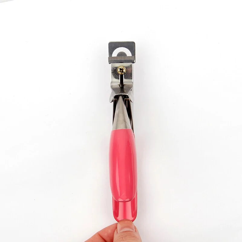 1 Pc Nail Art Edge Remover Clipper - Pink