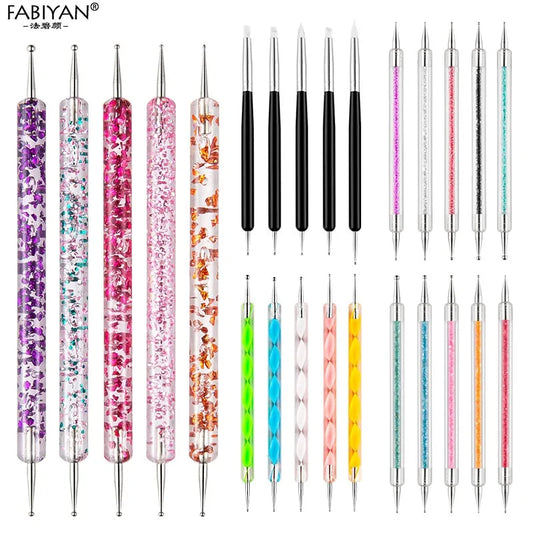 UV Gel Nail Art Dotting Pen Set